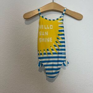 Burberry Baby Sunshine Striped One-Piece Swim Bathing Suit Size 9M 9 Months